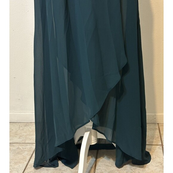 Show Me Your Mumu Women’Size M Sophia Wrap Green Maxi Dress Flutter Sleeve - Picture 4 of 15